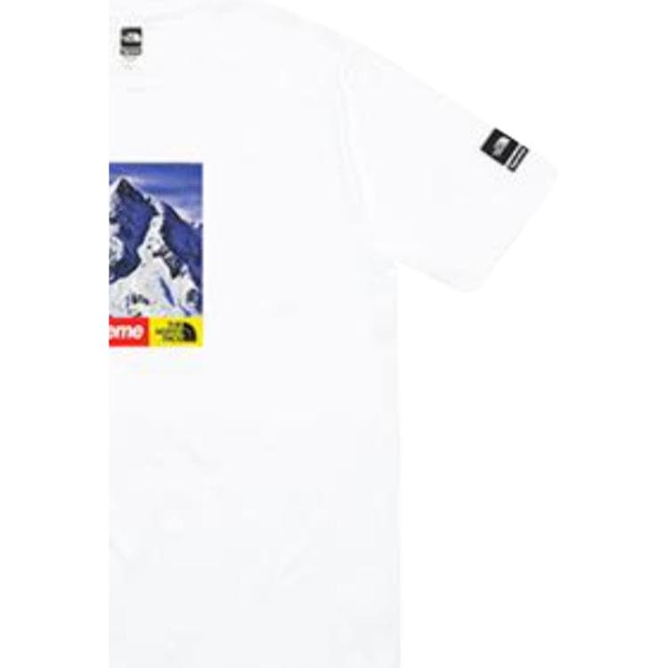 Футболка Supreme x The North Face FW17 Snow Mountain Tee White - изображение 5
