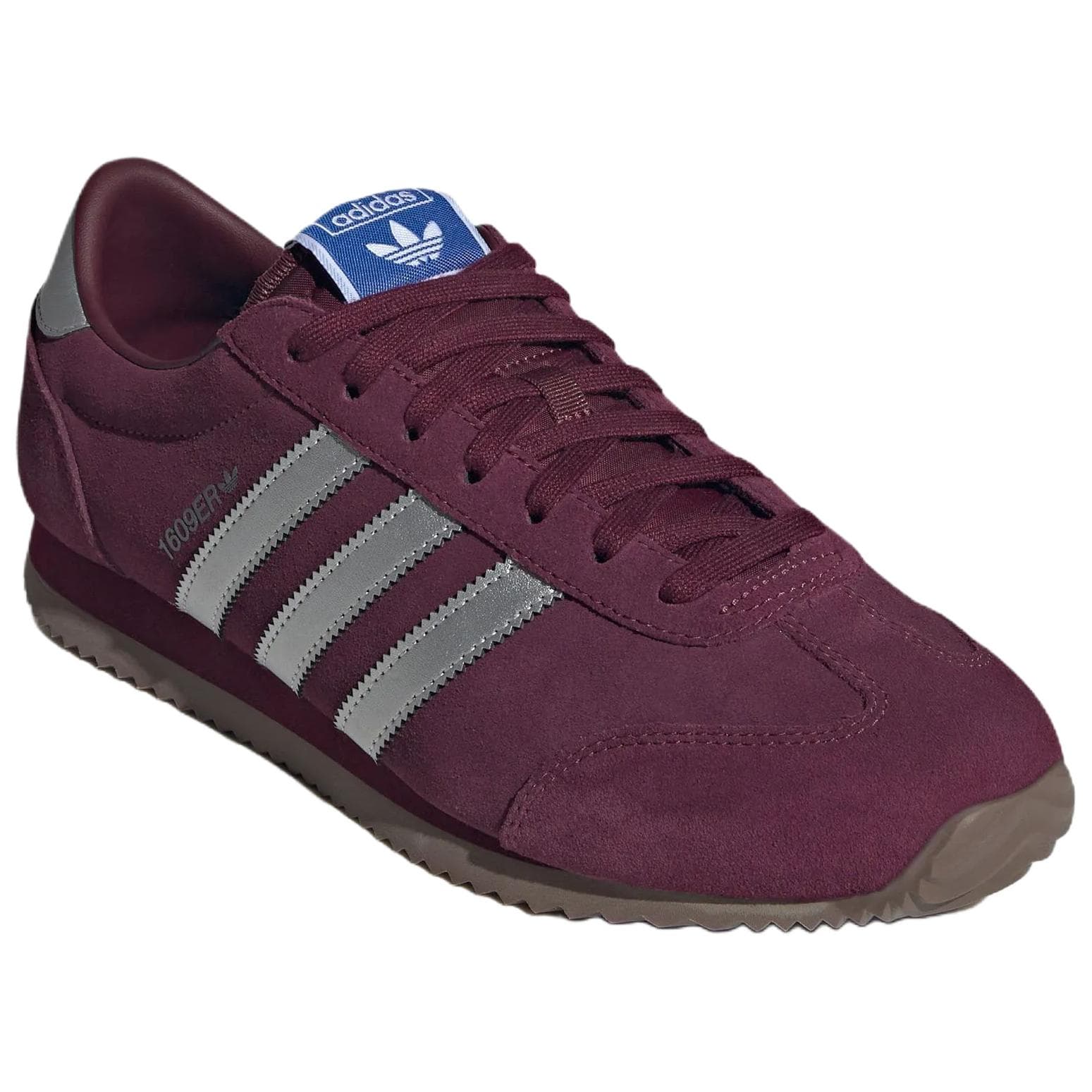 Кроссовки Adidas Originals 1609ER Повседневная обувь Темный красновато-фиолетовый Темный Серебряный Металл Bird Перо Синий Унисекс - изображение 3