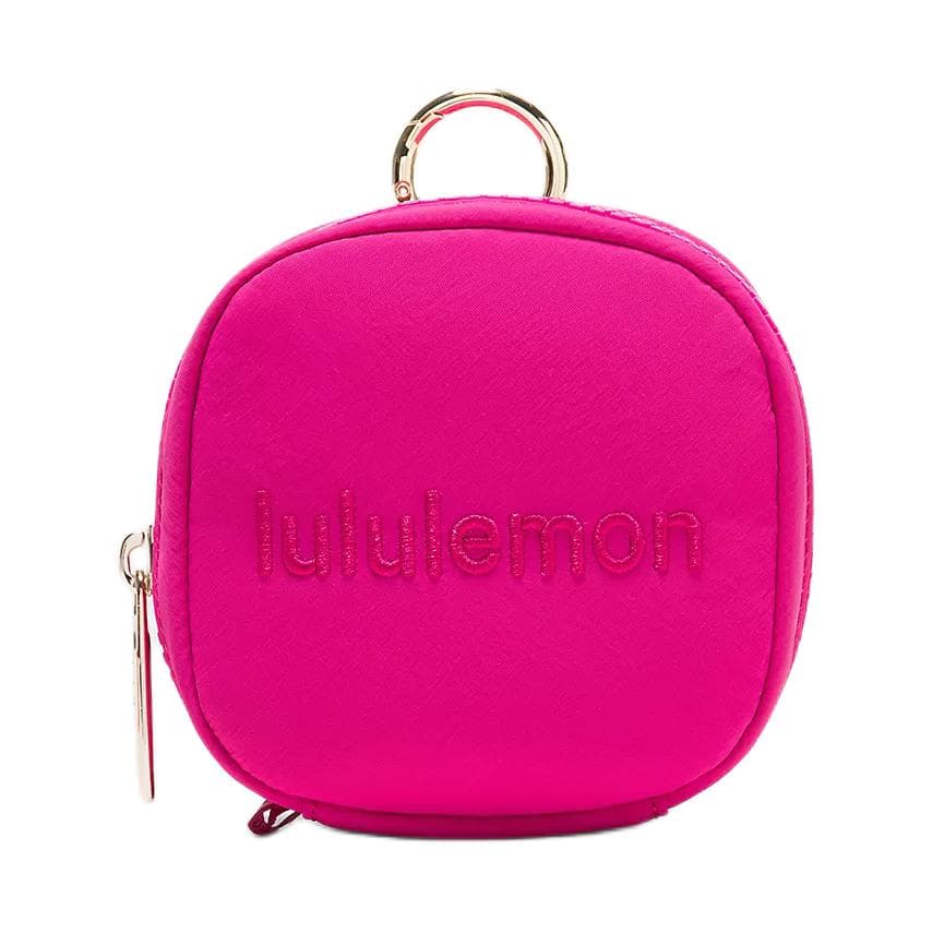 Портмоне Lululemon Clippable Нейлон с Полиэстером Волокно Монетницы Женские Блестящий Розовый и Золото - изображение 1