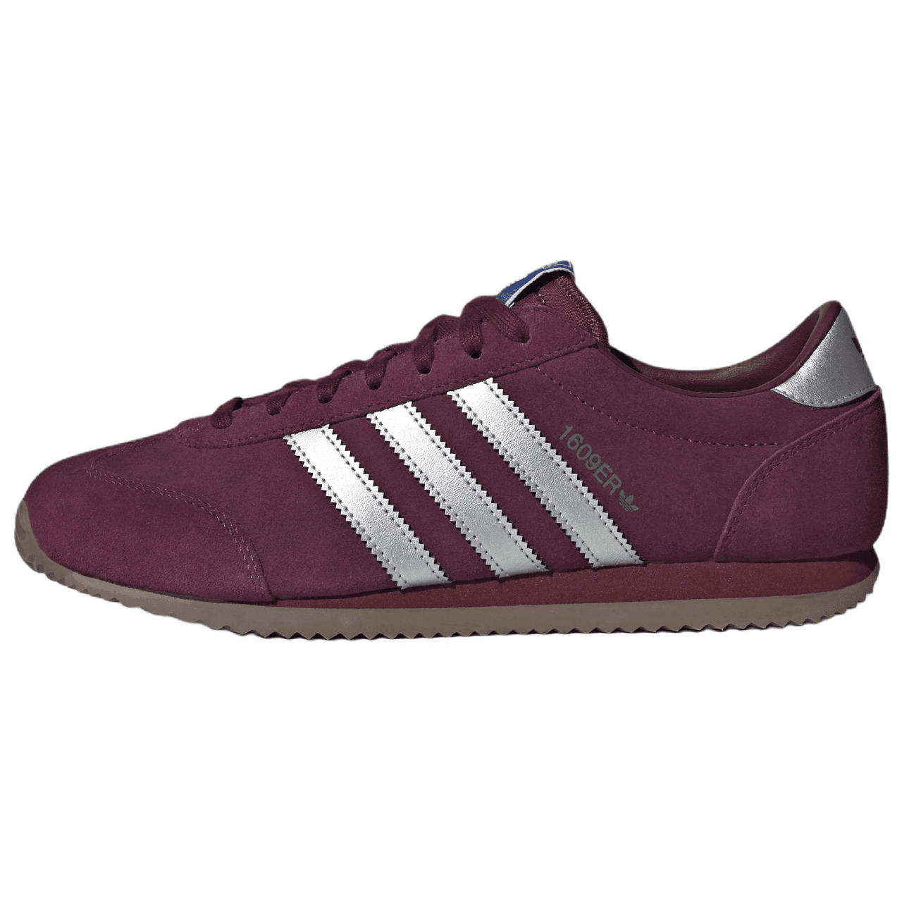 Кроссовки Adidas Originals 1609ER Повседневная обувь Темный красновато-фиолетовый Темный Серебряный Металл Bird Перо Синий Унисекс - изображение 1
