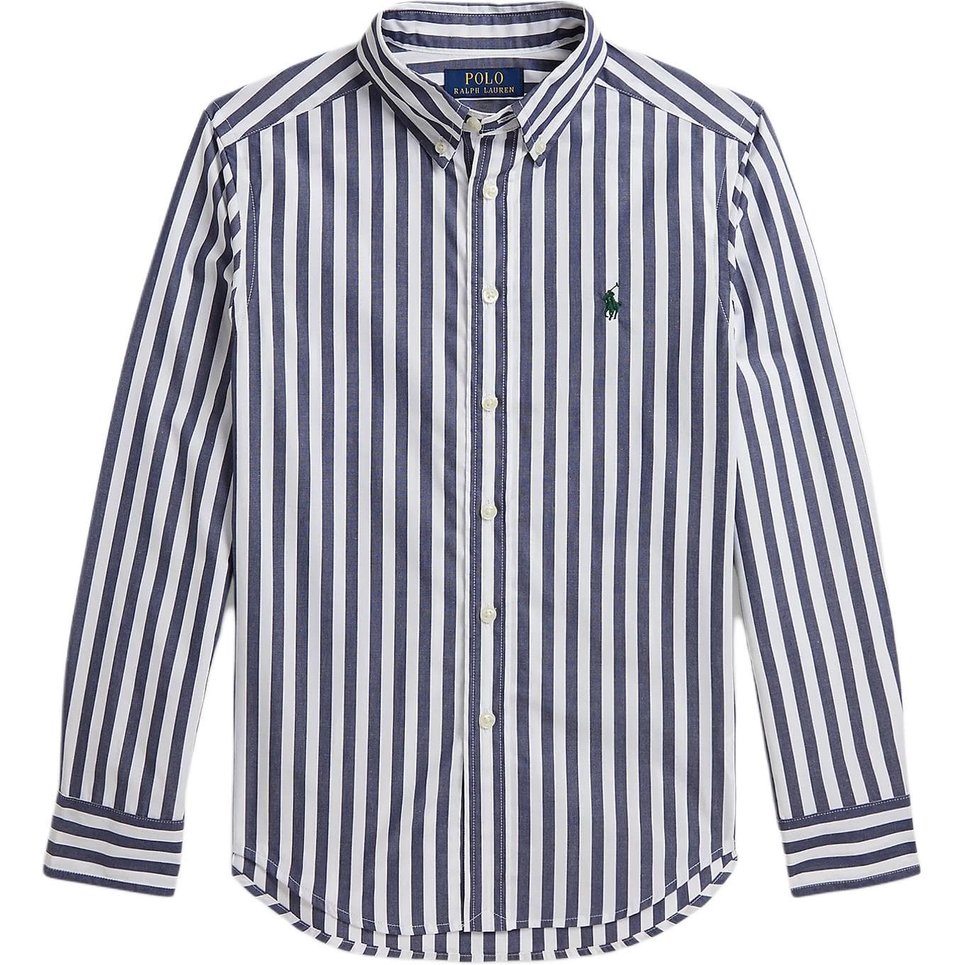 Polo Ralph Lauren Морской Синий и Белый Детские Повседневные Рубашки - изображение 1