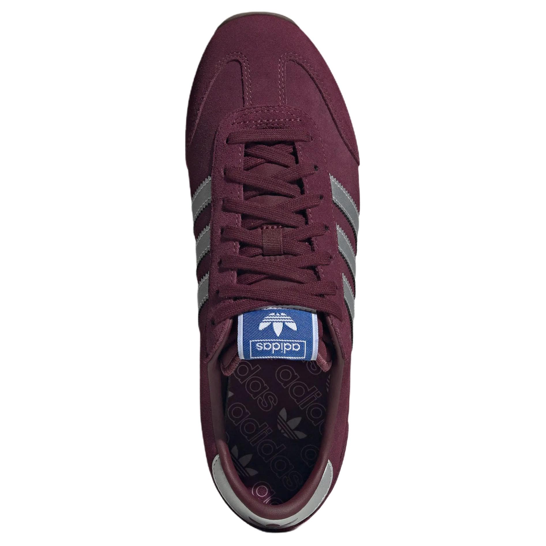 Кроссовки Adidas Originals 1609ER Повседневная обувь Темный красновато-фиолетовый Темный Серебряный Металл Bird Перо Синий Унисекс - изображение 5