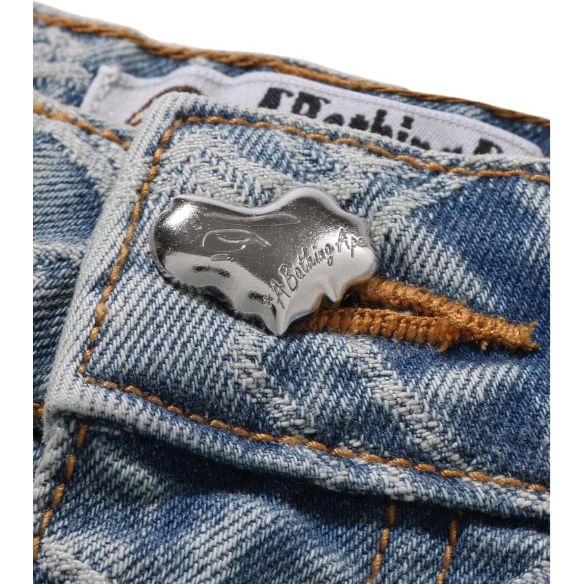 A BATHING APE SS26 Джинсовые шорты Женские - изображение 6