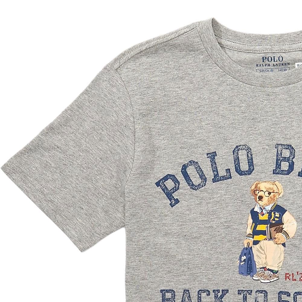 Футболка Polo Ralph Lauren Polo Bear Серый Kids T-рубашки - изображение 2