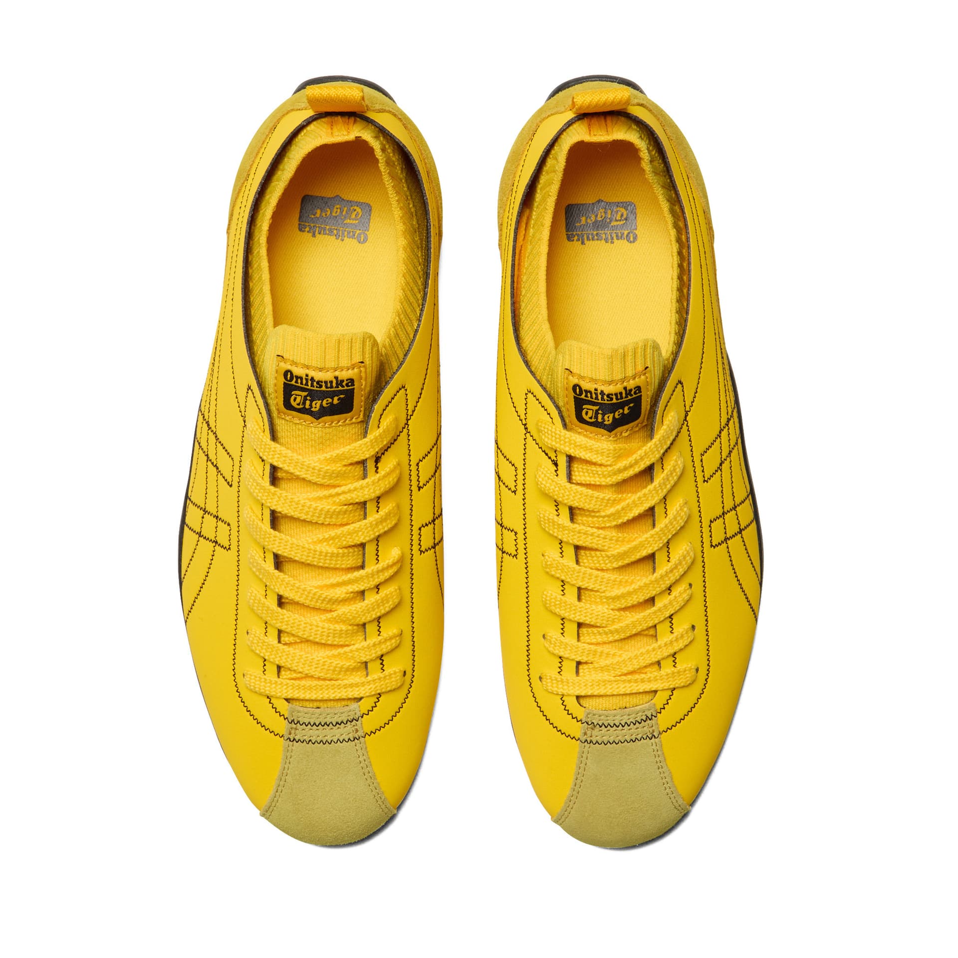 Кроссовки Onitsuka Tiger Sclaw Low Top Повседневная Обувь Унисекс Желтая - изображение 5