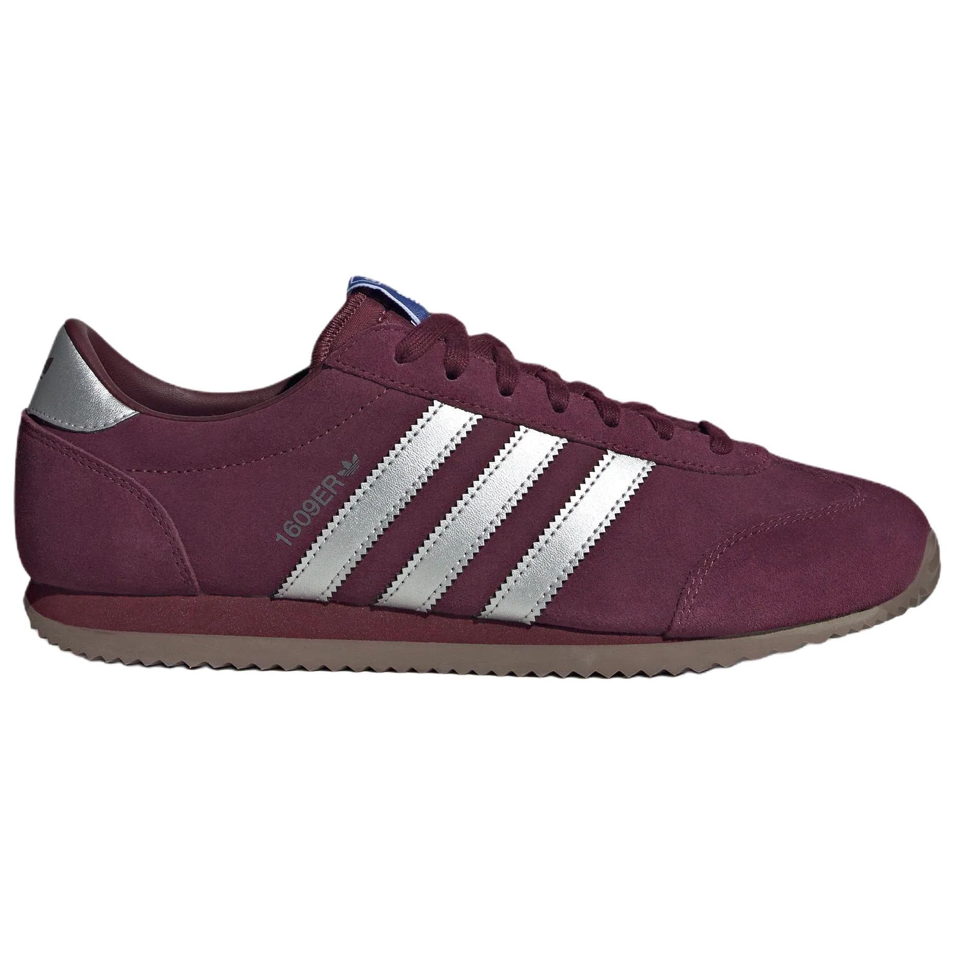 Кроссовки Adidas Originals 1609ER Повседневная обувь Темный красновато-фиолетовый Темный Серебряный Металл Bird Перо Синий Унисекс - изображение 2