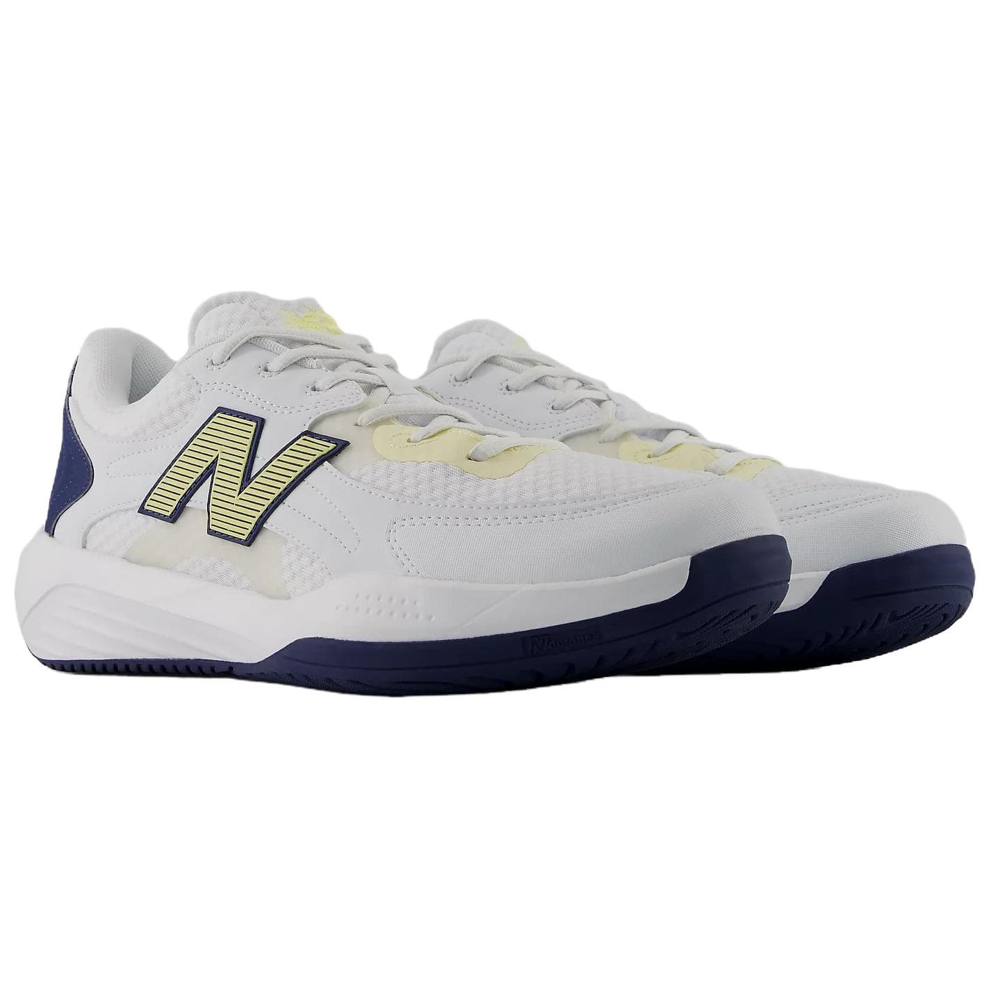 Кроссовки для тенниса New Balance 696v7 Теннисные кроссовки Низкий топ Белый Синий Желтый Мужской - изображение 3