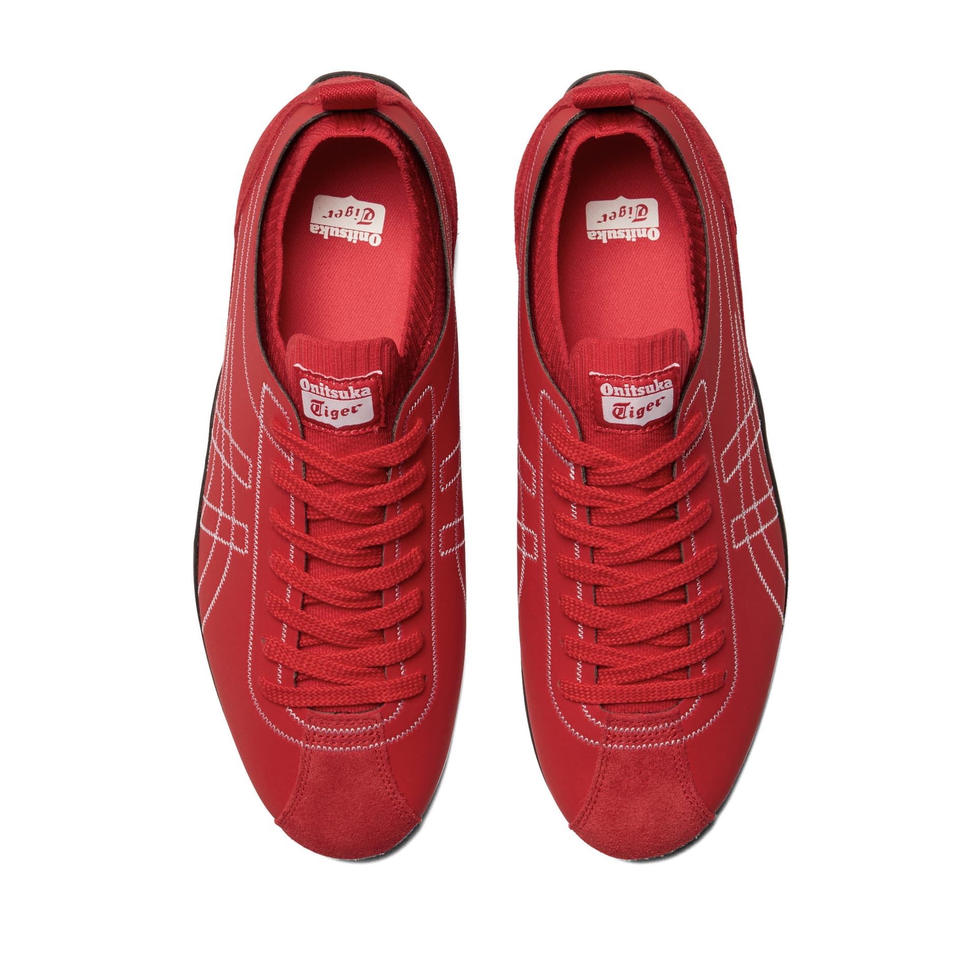 Кроссовки Onitsuka Tiger Sclaw Удобные Низкие Повседневные Кеды Немецкой Армии (GAT) Унисекс Красные - изображение 5