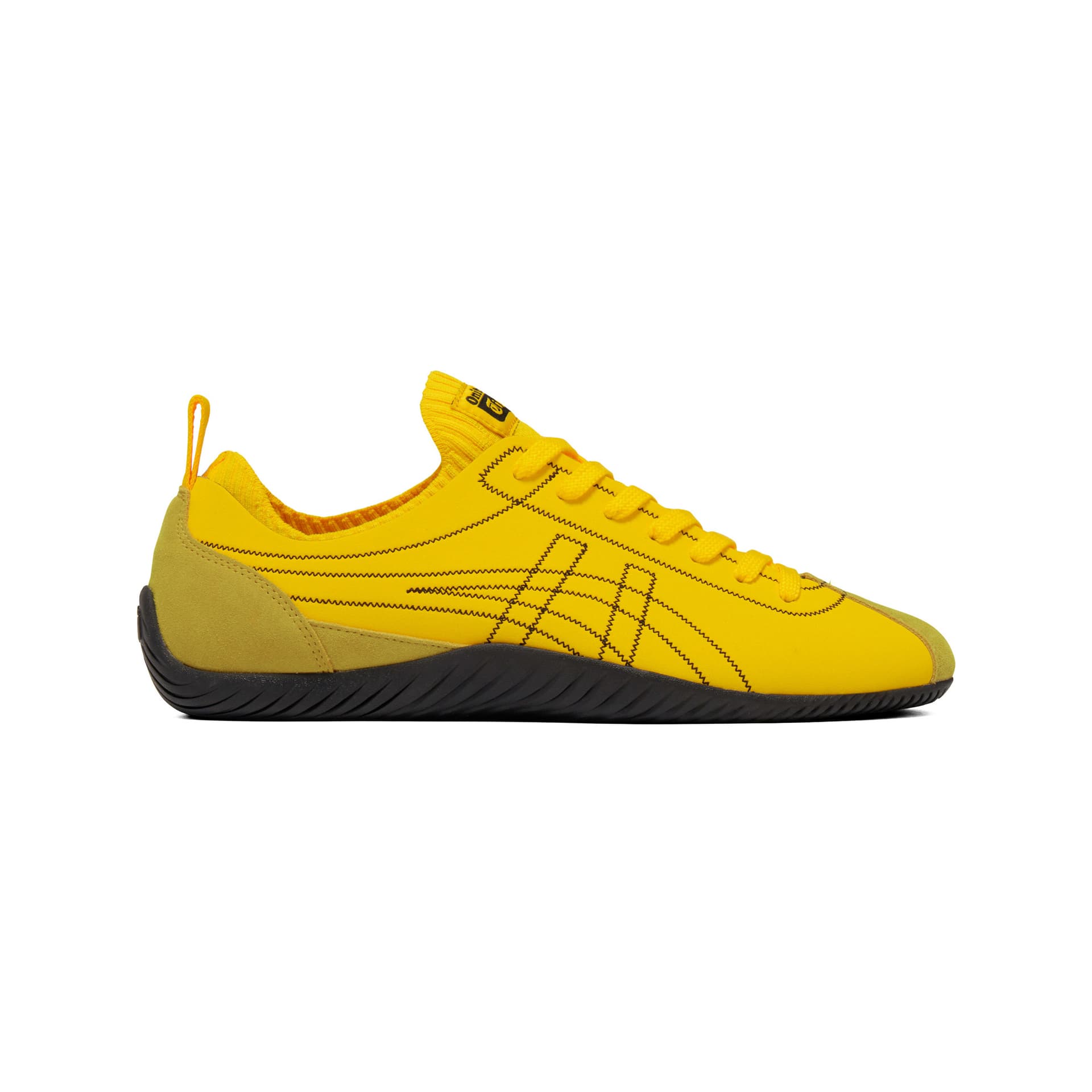 Кроссовки Onitsuka Tiger Sclaw Low Top Повседневная Обувь Унисекс Желтая - изображение 2