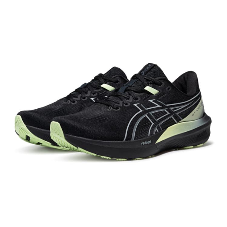Кроссовки для бега ASICS GT 1000 15 Износостойкие Дышащие Беговые кроссовки Мужские Черные Желтые - изображение 3