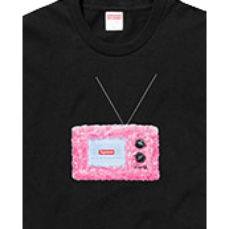 Футболка Supreme SS18 TV Tee Black T - изображение 4
