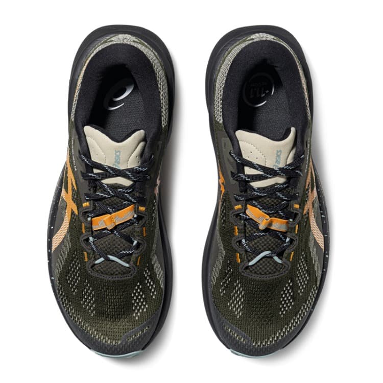 Кроссовки ASICS Гель Trabuco 14 Кроссовки для трейлраннинга Низкий Топ Армейский зеленый Черный Мужской - изображение 5