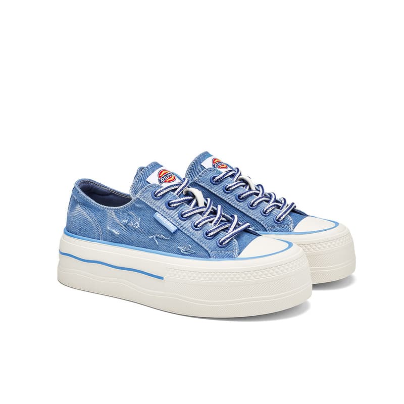 Кеды Dickies Low Top Canvas Shoes Джинсовый Синий Женские - изображение 2