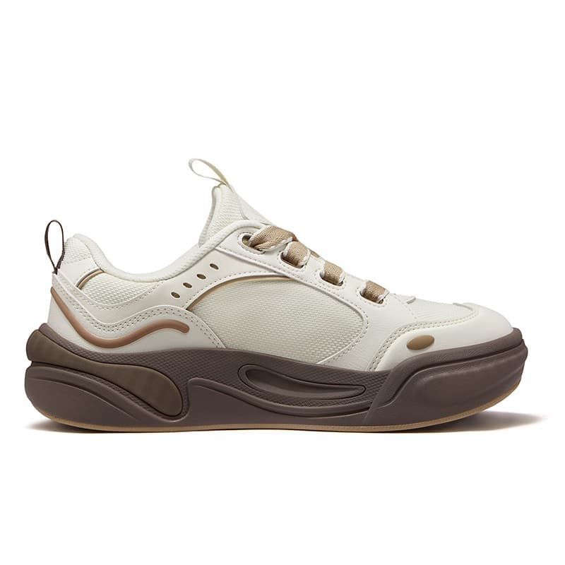 Кроссовки FILA FUSION CANNOLI Cake Shoes Кеды для скейтбординга Низкий Топ Крафт-бумага Белый Темно-желтый Женские - изображение 2