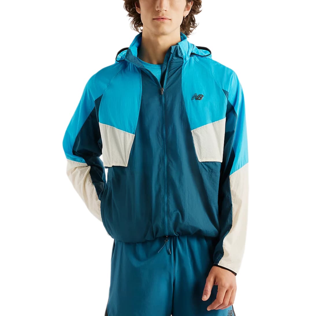 Куртка New Balance Blue Men's Jackets - изображение 1