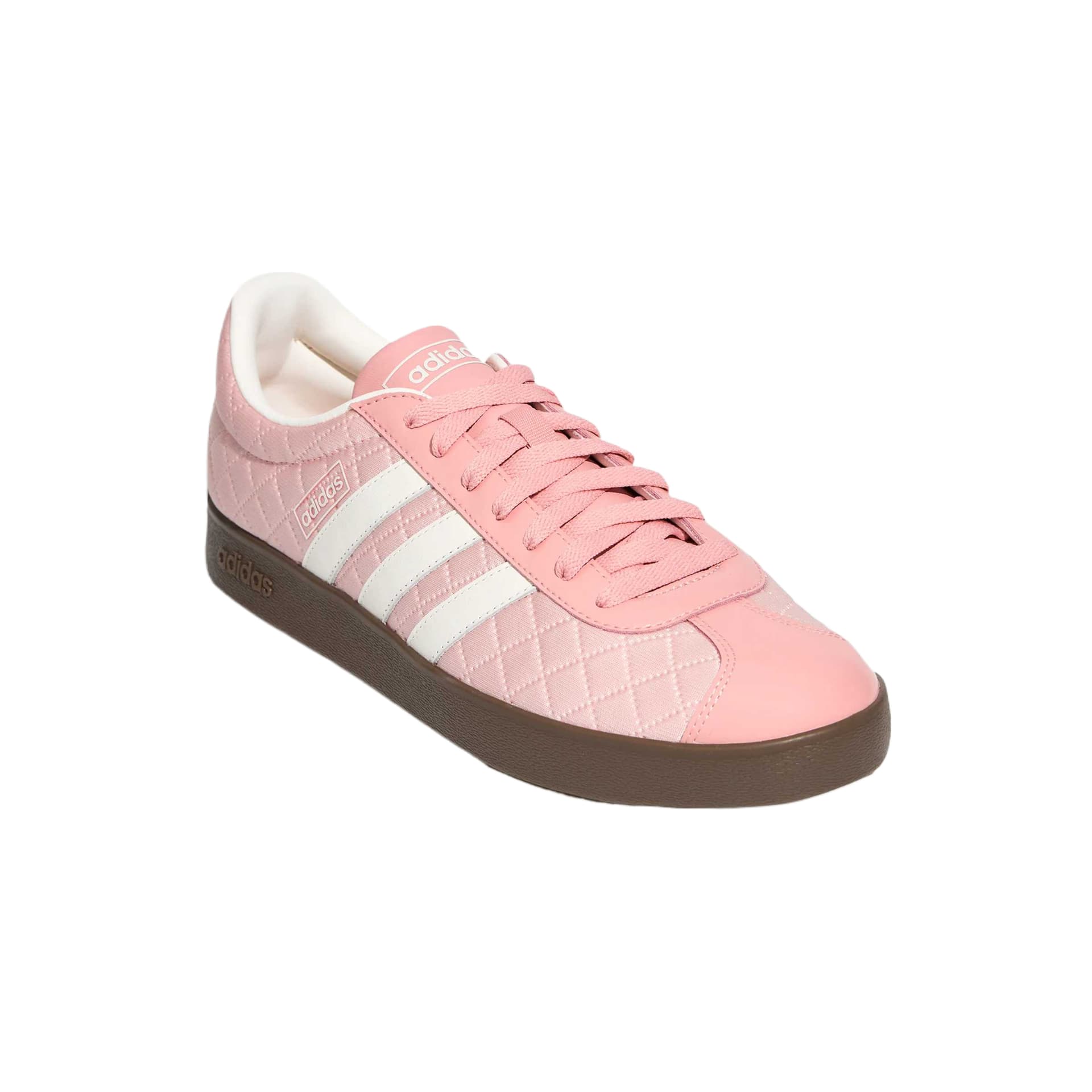 Кроссовки Adidas Vl Court Кеды немецкой армии (GAT) Низкий Топ Розовый Белый Женские - изображение 3