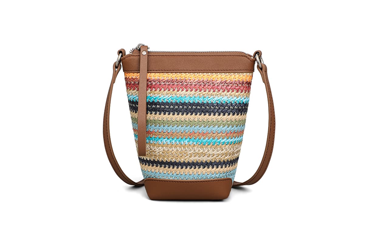 Сумка через плечо VINEY Crossbody сумки Rainbow Brown Women's - изображение 1