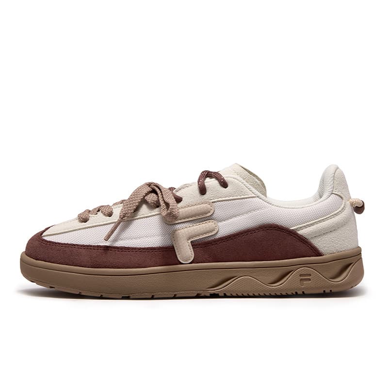 Кроссовки FILA FUSION GITA SLIM Скейтборд Кроссовки Низкий Топ Тофу Белый Темный Умбра Женские - изображение 1