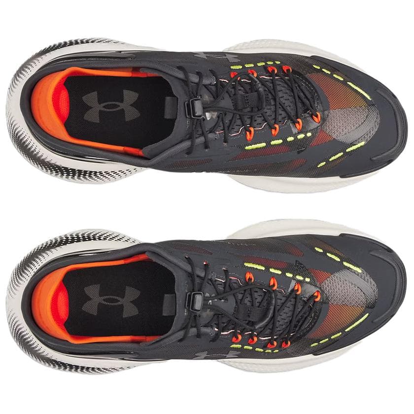 Кроссовки Under Armour Echo Slip Speed Повседневная обувь Черный и оранжевый Унисекс - изображение 3