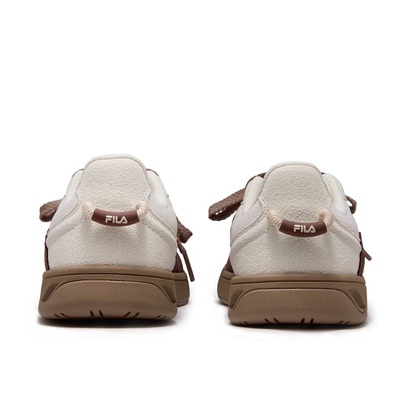Кроссовки FILA FUSION GITA SLIM Скейтборд Кроссовки Низкий Топ Тофу Белый Темный Умбра Женские - изображение 5