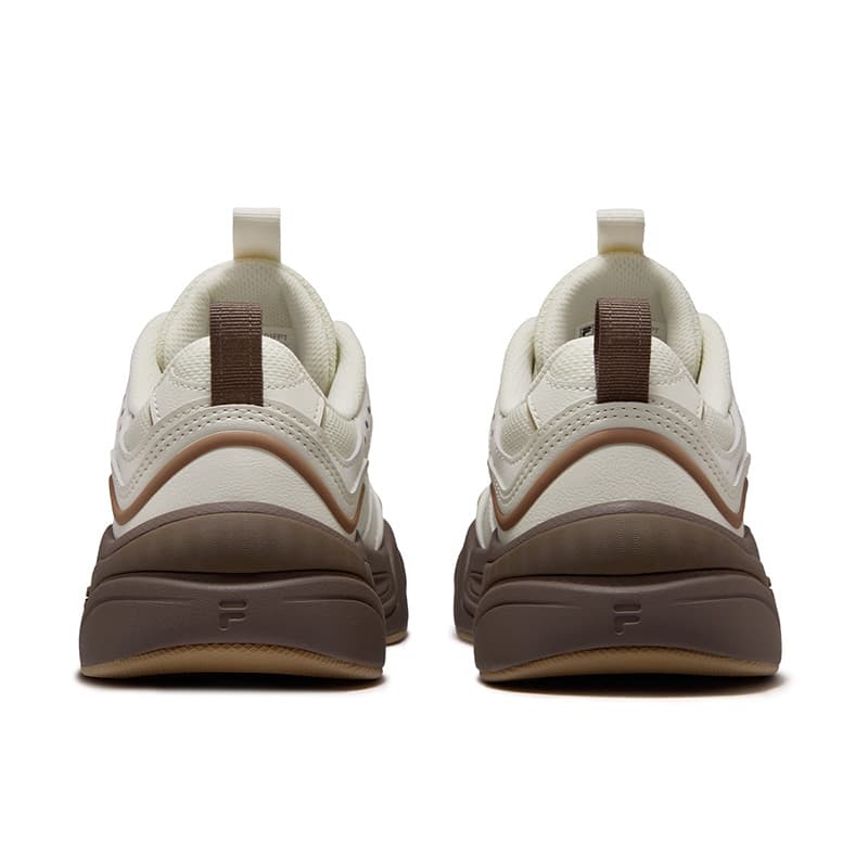 Кроссовки FILA FUSION CANNOLI Cake Shoes Кеды для скейтбординга Низкий Топ Крафт-бумага Белый Темно-желтый Женские - изображение 5