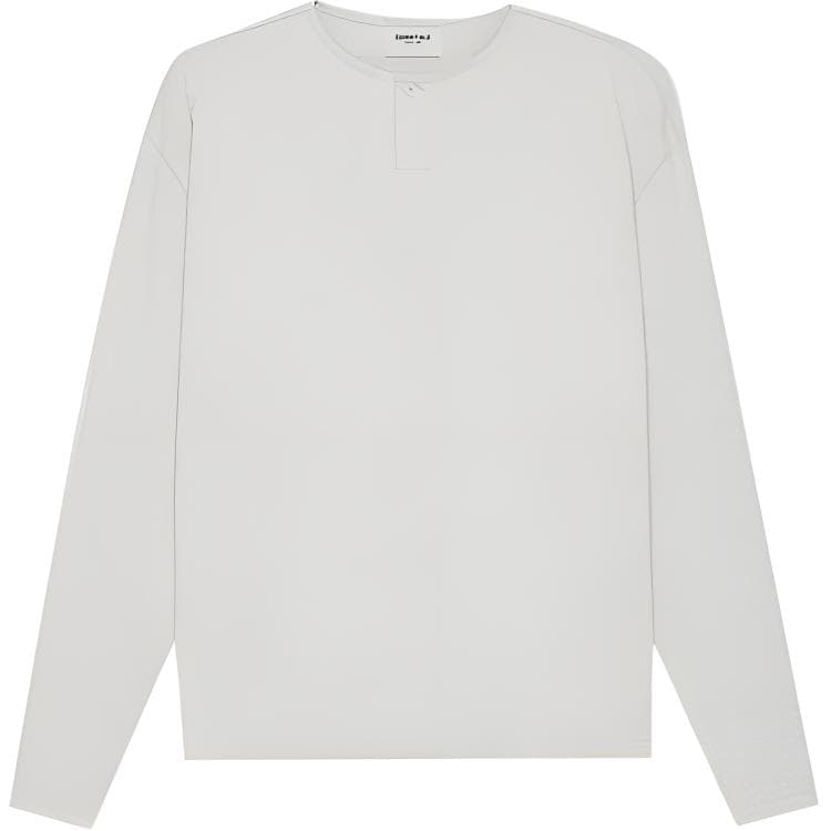 Кофта Fear of God Essentials Thermal Henley Long Sleeve Light Heather Oatmeal T - изображение 1