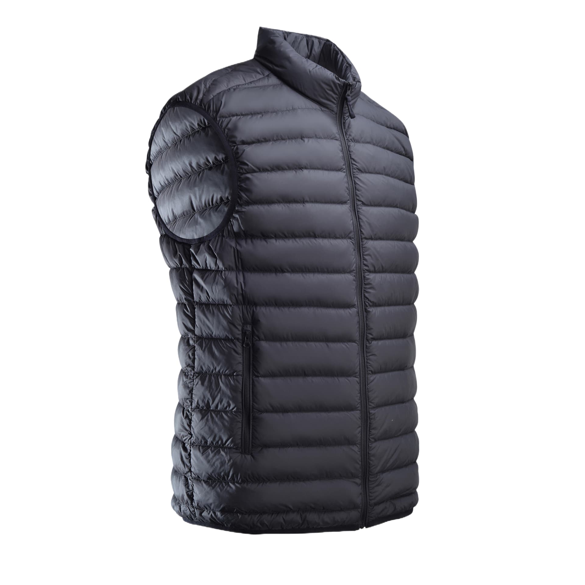 Куртка DECATHLON Мужские пуховые жилеты черного цвета - изображение 1