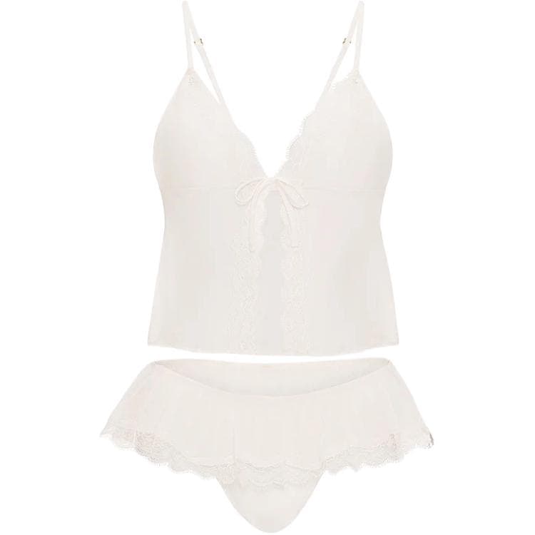 Пижама Victoria's Secret Classic Dream Набор волшебных цветов (Кокосовый белый) Женские Пижамные комплекты - изображение 1