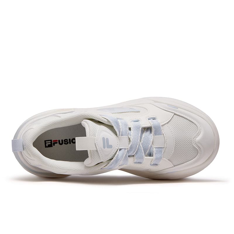 Кроссовки FILA FUSION CANNOLI Cake Shoes Кеды для скейтбординга Низкий Топ Снег Светящийся Синий Женские - изображение 4
