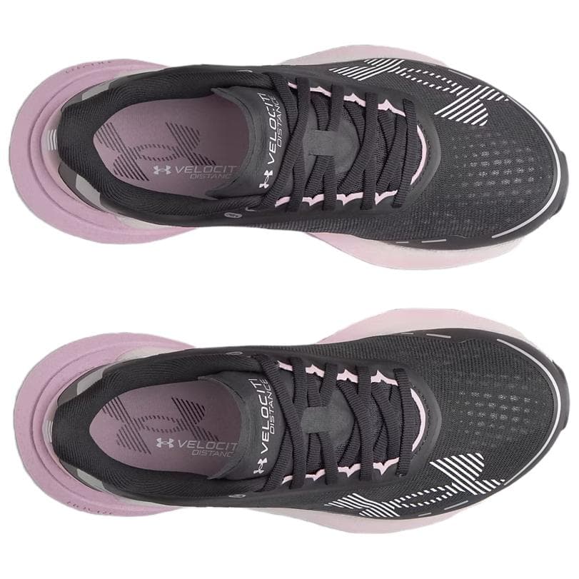 Кроссовки для бега Under Armour Velociti Distance Беговые кроссовки Low Топ Черно-фиолетовый Женские - изображение 3