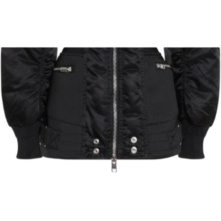 DIESEL Черные Женские Синтепоновые Куртки - изображение 4