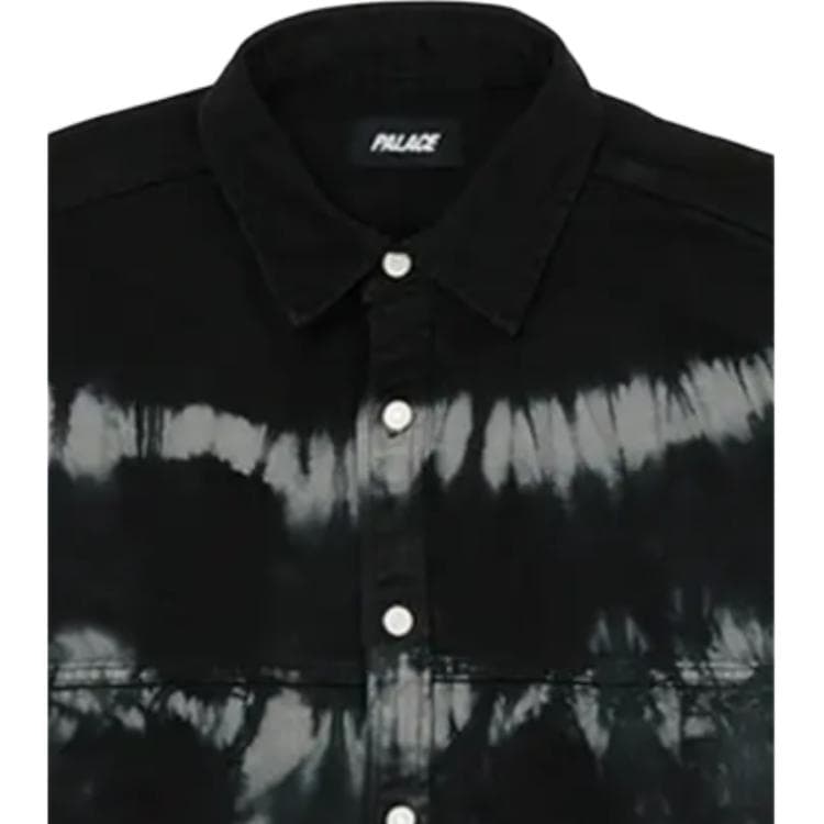 Рубашка PALACE SS22 Tie-dye Shirt Black - изображение 5