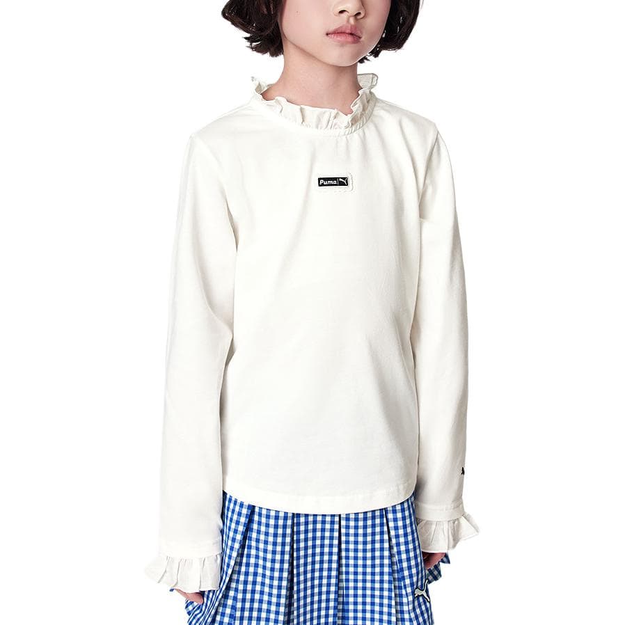 Футболка PUMA Натуральный Белый 10101 Kids T-Рубашки - изображение 1