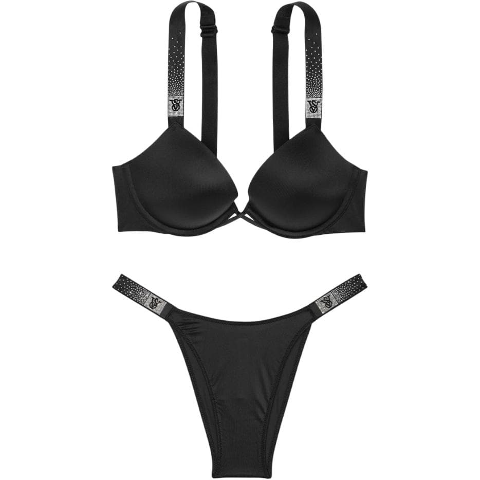 Трусы Victoria's Secret Very Sexy Набор (черный) Женское нижнее белье Наборы - изображение 1