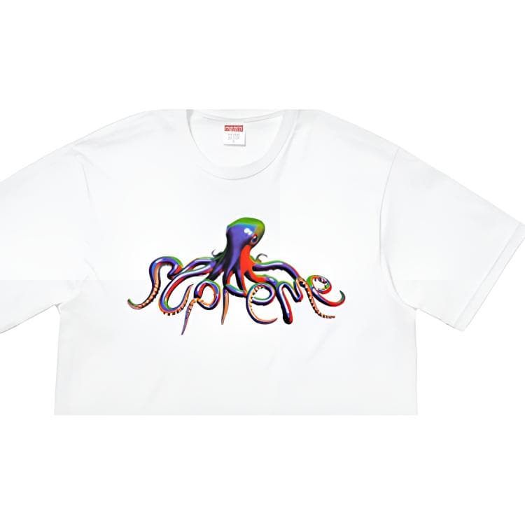 Футболка Supreme SS18 Tentacles Tee White T - изображение 5