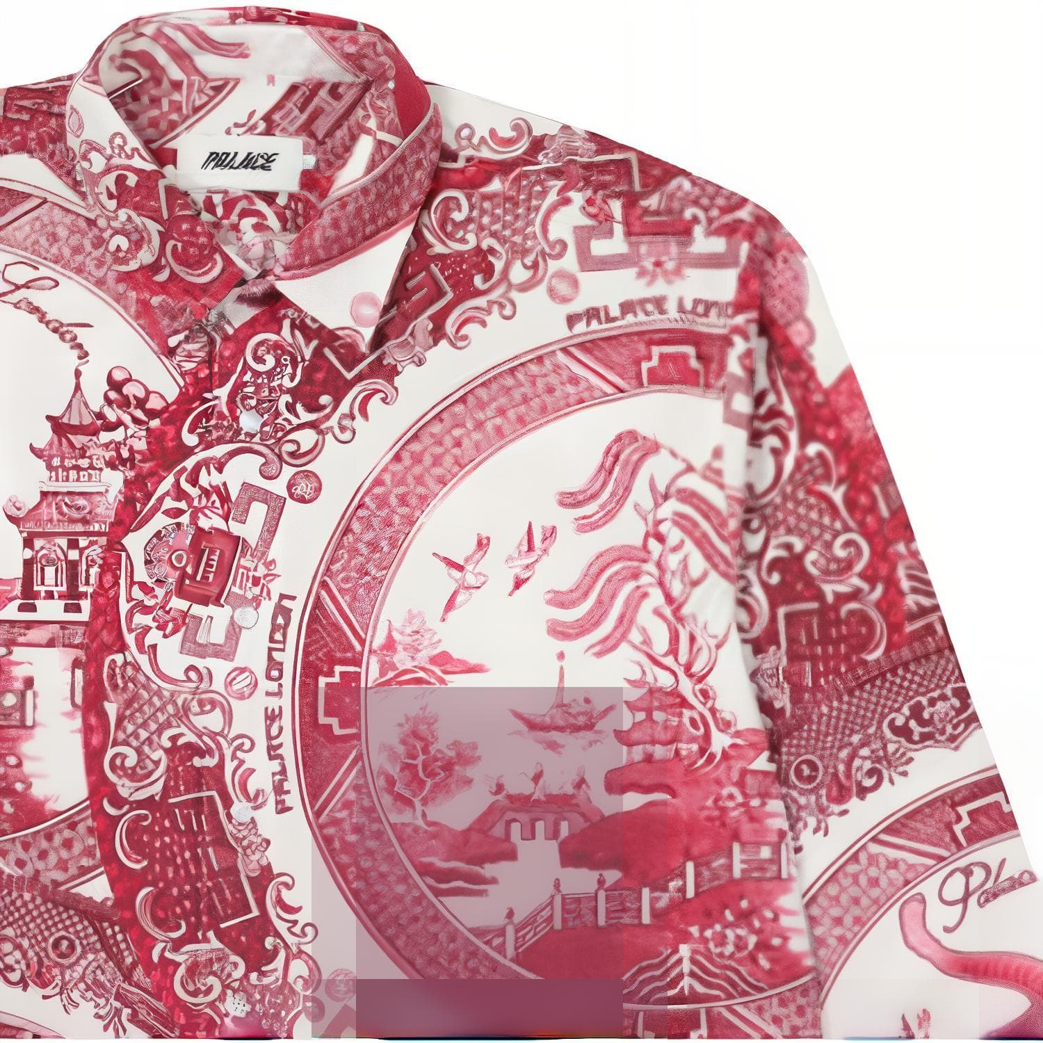 Рубашка PALACE SS22 China Plate Shirt Red - изображение 5