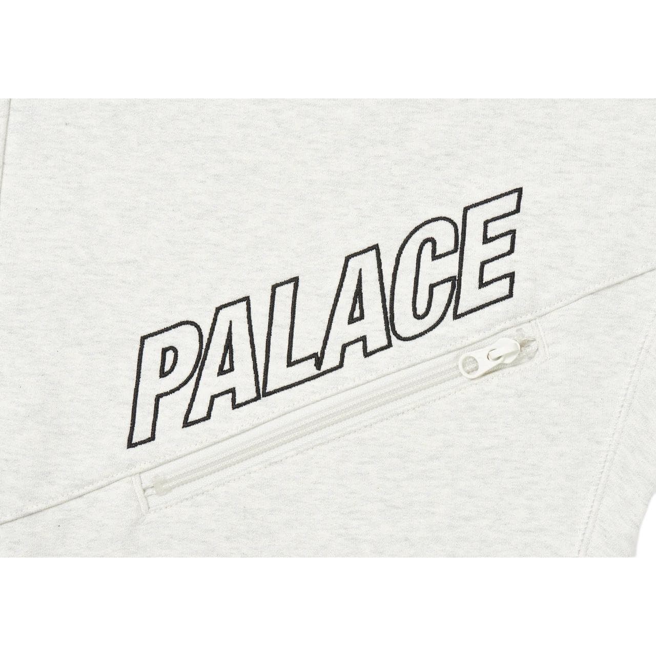 Штаны PALACE FW22 Slant Zip Joggers Light Grey Marl Logo - изображение 5