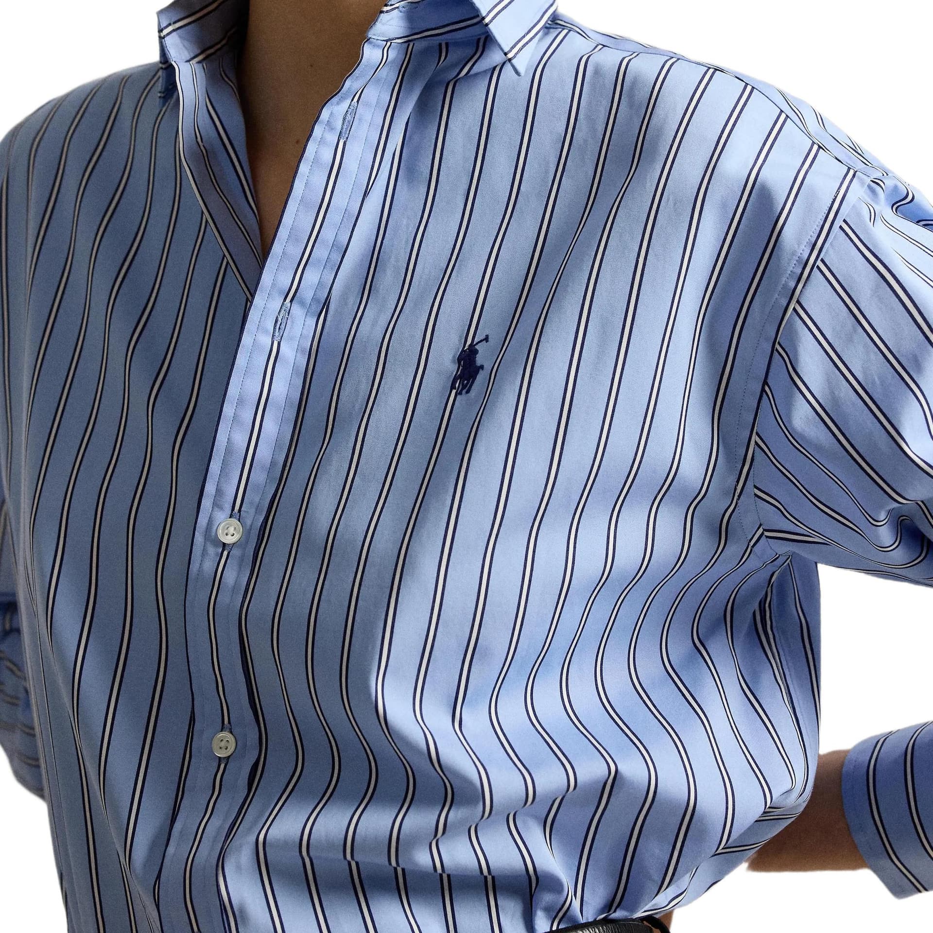 Блузка Polo Ralph Lauren Blue Women's Shirts Поло Ralph Lauren Синие Женские Рубашки - изображение 2