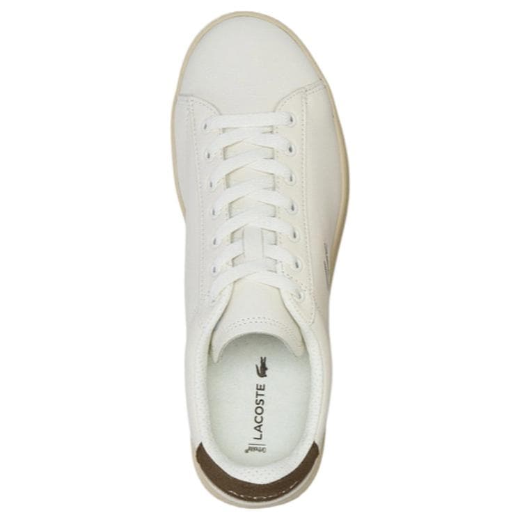 Кроссовки LACOSTE Carnaby Set Скейтборд Кеды Экрю Темно-Коричневый 2F5 Мужской - изображение 3