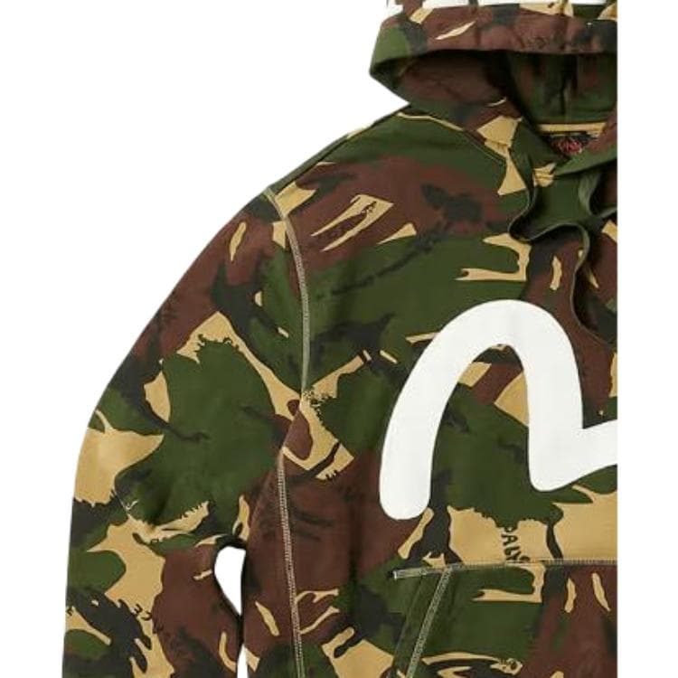 Худи PALACE x EVISU 3.0 SS23 Seagull Hood Camo Logo - изображение 5