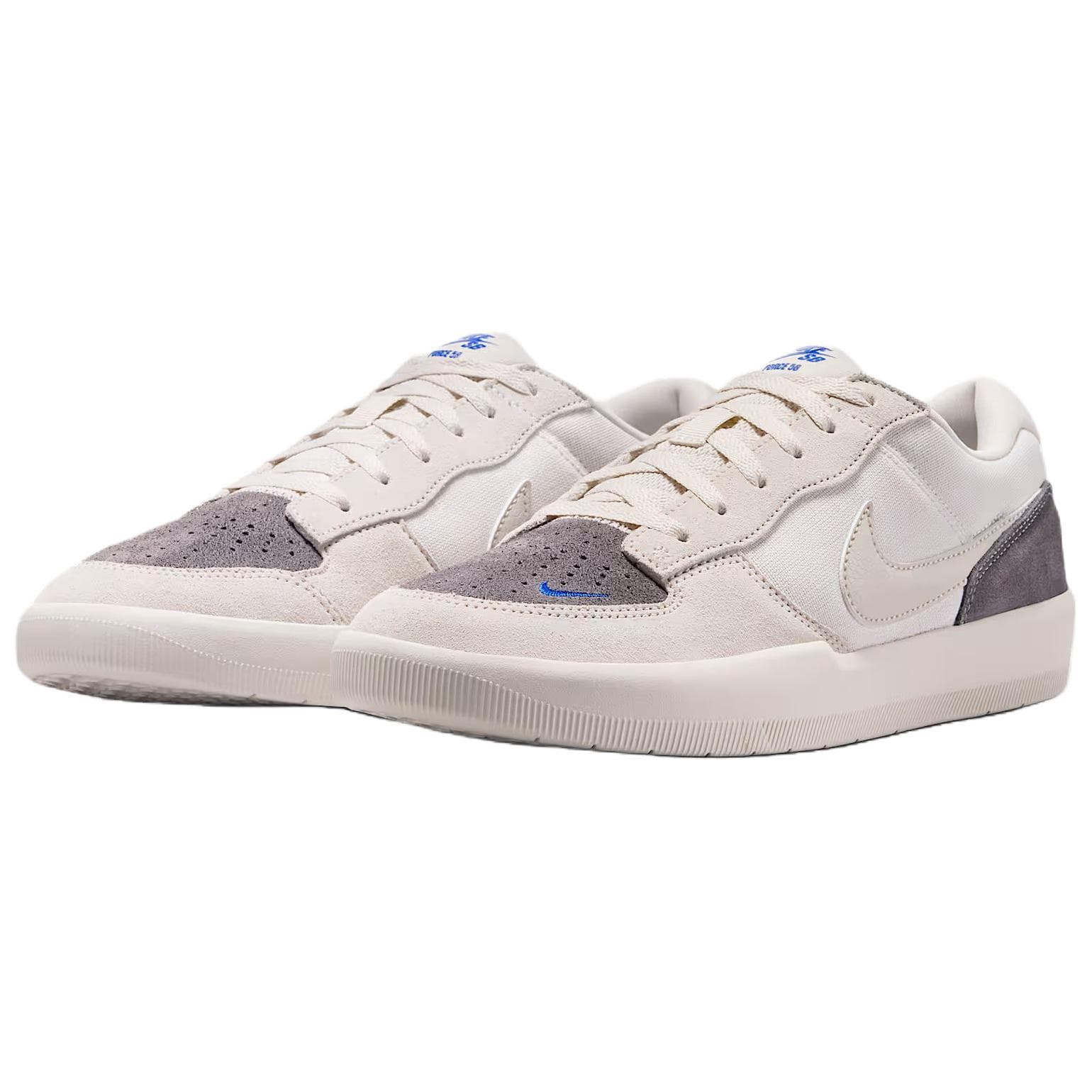Кроссовки Nike SB FORCE 58 Скейтборд Кроссовки Низкий Топ Призрачный Серый Карандаш TIP Королевский Синий Освежающий Минеральный Ноты Деревянный Материал Коричневый Мужской - изображение 3