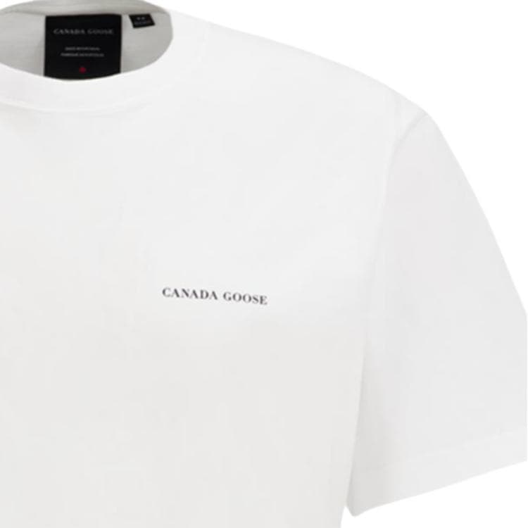 Футболка Canada Goose Оптический Белый Мужская T-Рубашка — фото 3