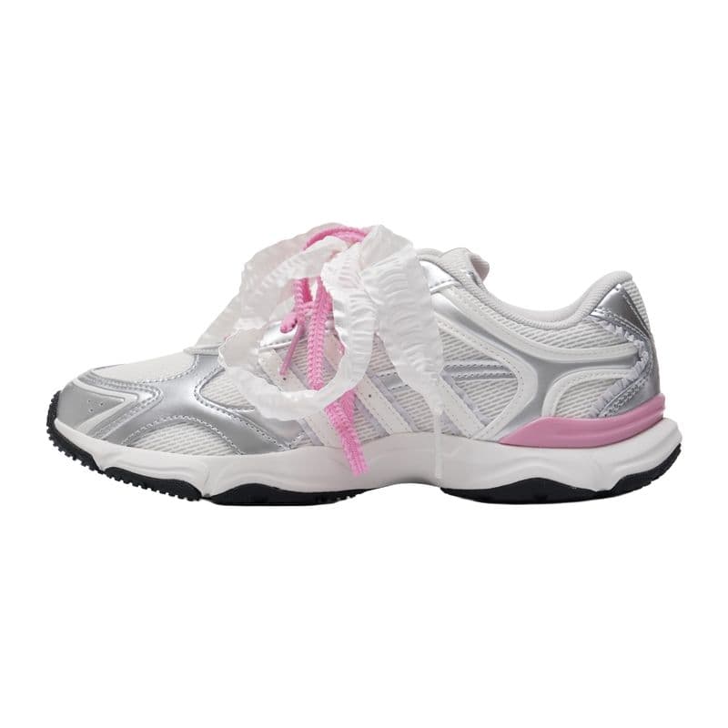 Кроссовки Adidas WHISPER GLIDE HYPE Повседневная обувь Низкий Топ Серебристый Белый Женская - изображение 1