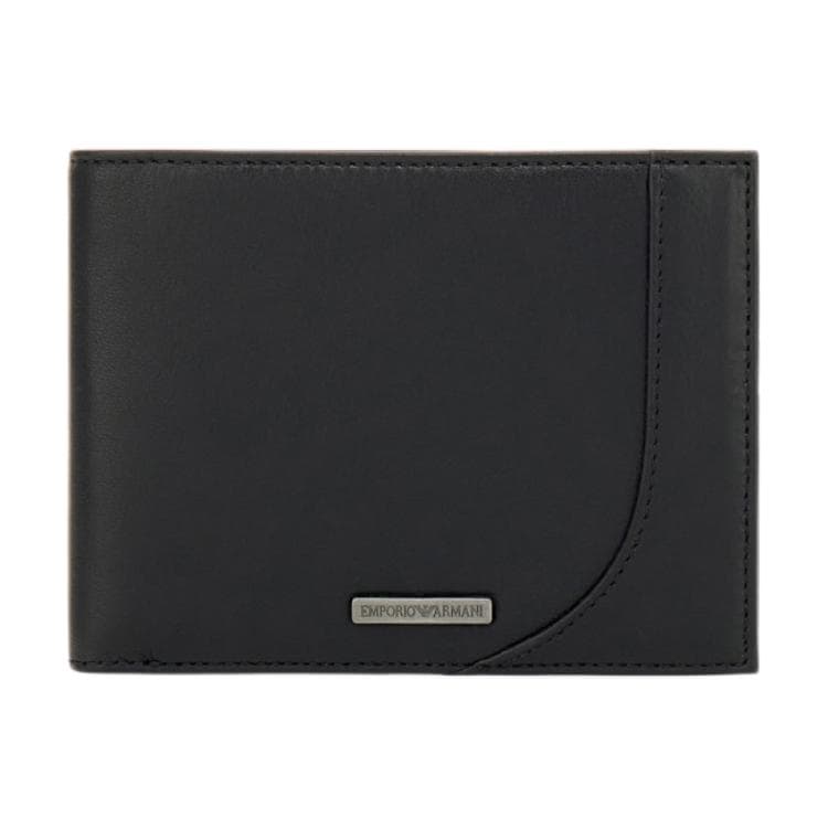 Кошелек EMPORIO ARMANI Коровья кожа Кошельки Унисекс Черный - изображение 1