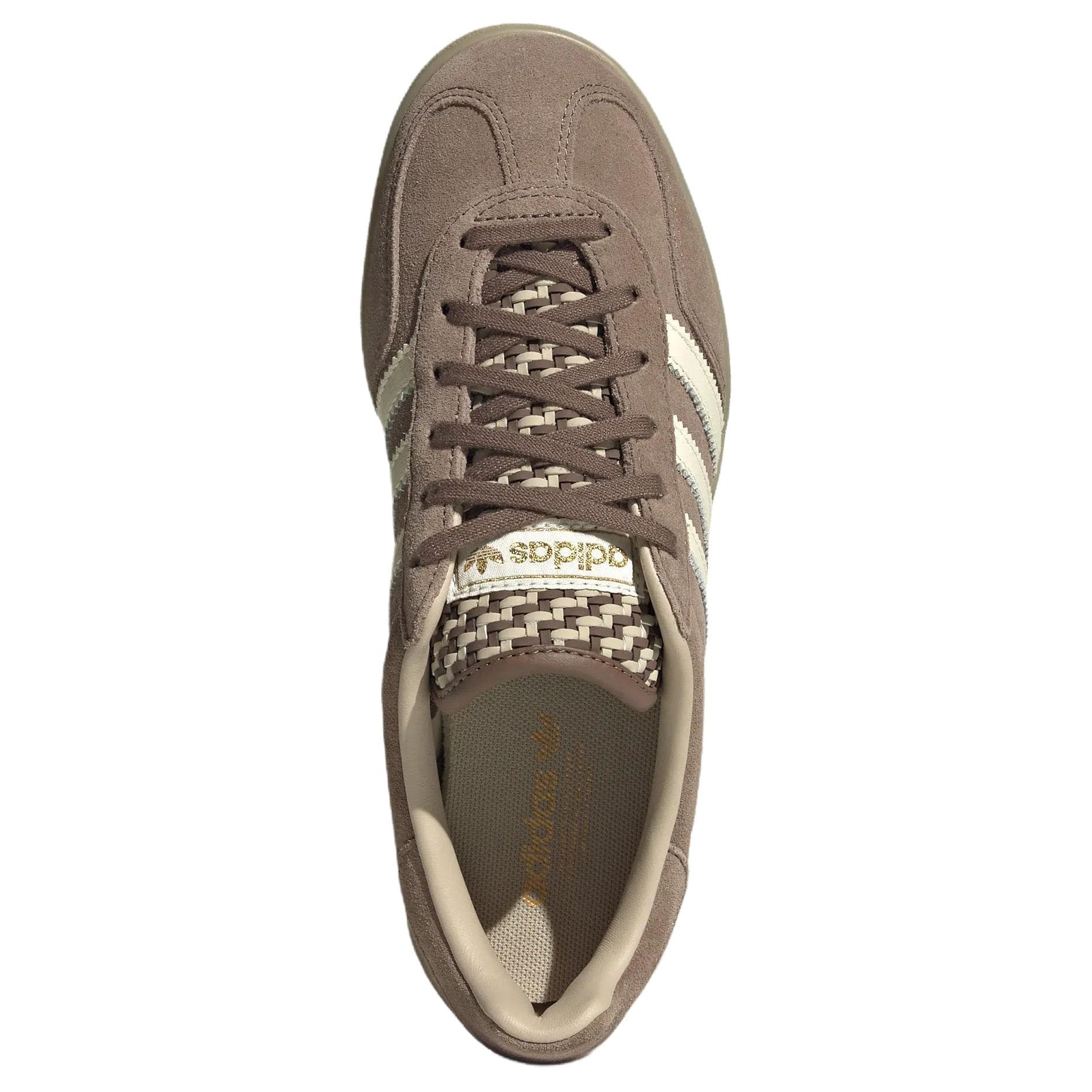Кроссовки Adidas Originals GAZELLE INDOOR Кеды немецкой армии (GAT) Темная земля Нефритовый белый Хаки коричневый Женские - изображение 5