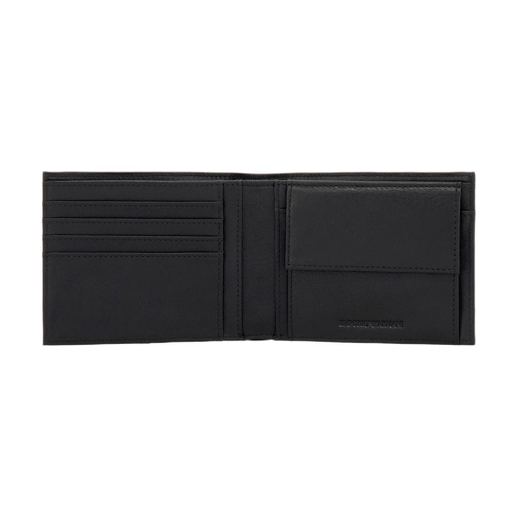 Кошелек EMPORIO ARMANI Коровья кожа Кошельки Унисекс Черный - изображение 2
