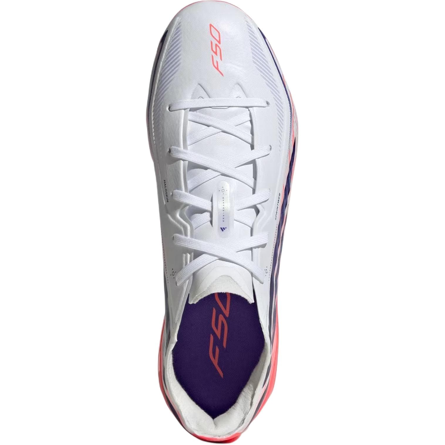 Бутсы Adidas F50 Детские футбольные бутсы Low Топ Облачный белый Солнце Фиолетовый Kids - изображение 3
