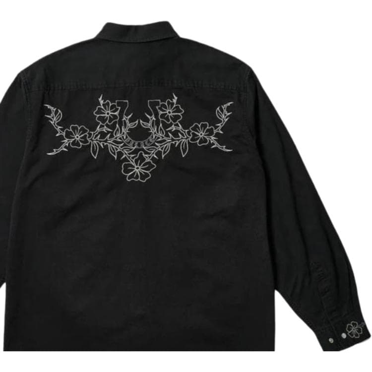 Рубашка PALACE SS24 FLEXUS SHIRT BLACK - изображение 6
