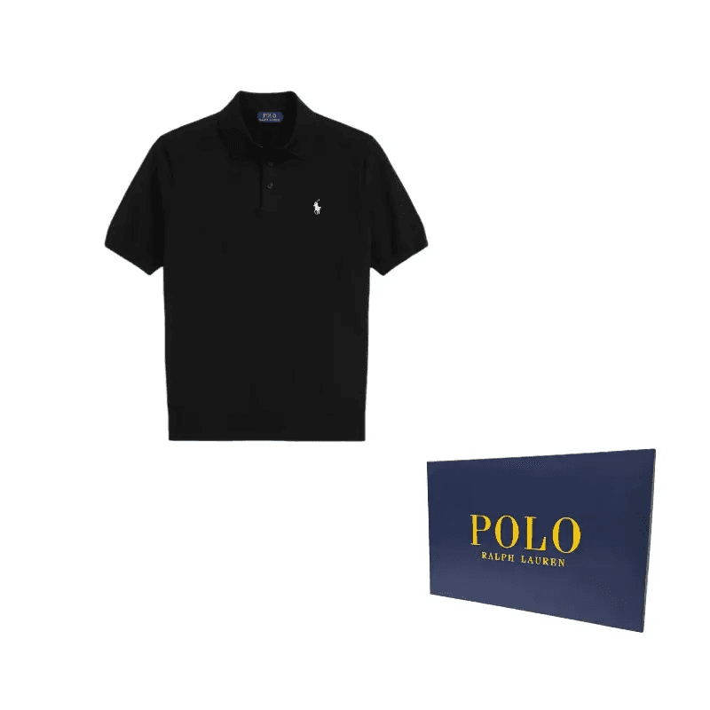 Поло Polo Ralph Lauren Поло Стандартный размер Мужской Черный - изображение 7