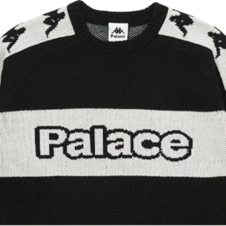 Кофта PALACE x Kappa FW21 Knit Black Logo - изображение 4